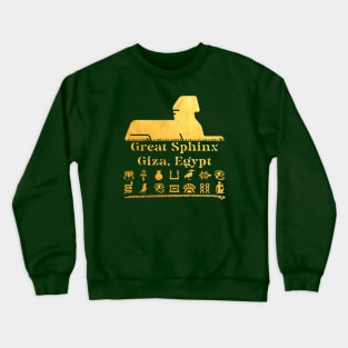 Great Sphinx: Giza, Egypt V02 Crewneck Sweatshirt